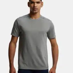 Regular Fit MV35 Recycled Microfiber Elastane Stretch Breathable Mesh Round-Neck Half Sleeve T-Shirt with Stay Fresh Treatment-image-20