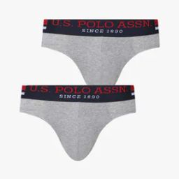 Pack of 2 Briefs with Elasticated Waistband-image-73