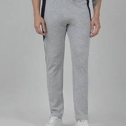 Men Colourblock Straight Track Pants-image-26