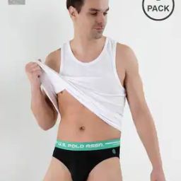 Pack of 2 IYAH Briefs with Logo Waistband-image-48
