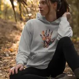 Women Graphic Print Hoodie with Full Sleeves-image-52