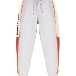Boys Typographic Print Joggers with Elasticated Drawstring Waist-7