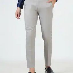Men Slim Fit Mid-Rise Trousers-image-43