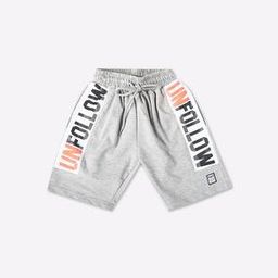 Typographic Shorts with Drawstring Fastening-image-84