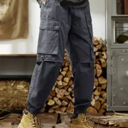 Men Relaxed Fit Mid-Rise Cargo Pants-image-28