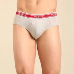 pepe jeans Men Typographic Print Briefs with Elasticated Waist-picture-47