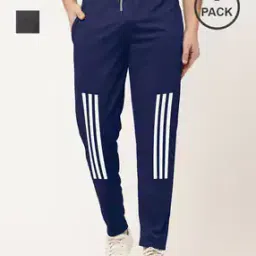 Men Pack of 2 Straight Track Pants with Insert Pockets-19