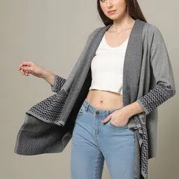 american eye Women Relaxed Fit Shrug-picture-20