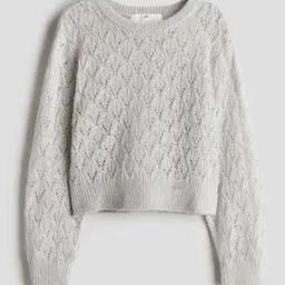 Girls Slip On Self-design Pullover-image-3
