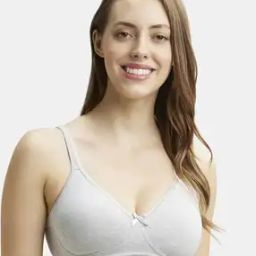 1722 Wirefree Non Padded Cotton Elastane Medium Coverage Everyday Bra with Concealed Shaper Panel-14