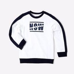 Typographic Print Crew-Neck Sweatshirt-image-96