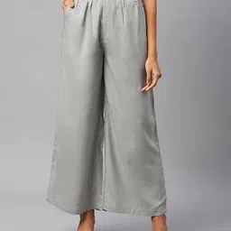 popnetic Ankle Length Palazzos with Elasticated Waistband-picture-45