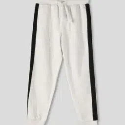 Knits Colourblock Cotton Joggers-image-63