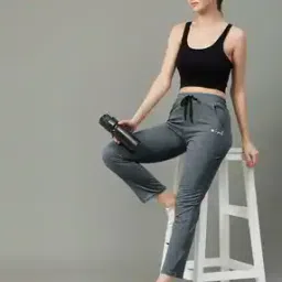 Women Straight Track Pants with Drawstring Waist-image-80