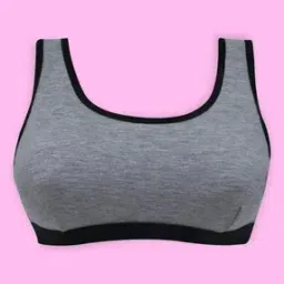 Regular Fit Non Padded Sports Bra-picture-37