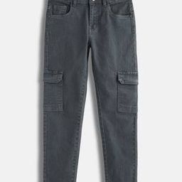 Boys Mid-Rise Slim Jeans with Cargo Pockets-37