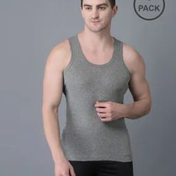 Pack of 3 Men Solid Cotton Vest-image-21