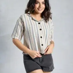 leia Women Striped Relaxed Fit Shirt-picture-14