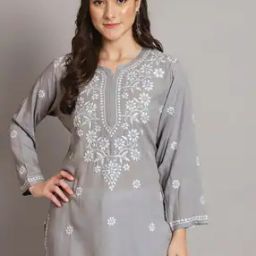 Women Embroidered Straight Kurti-image-64