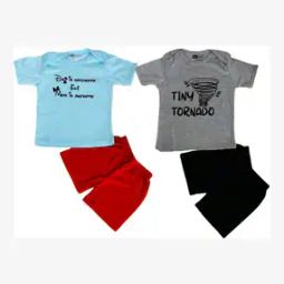 Boys Pack of 2 Printed T-Shirts & Shorts Set-picture-10