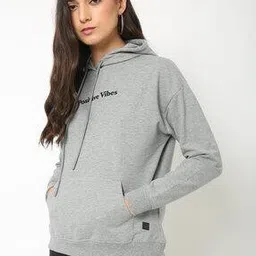 Heathered Hoodie with Typographic Print-picture-21