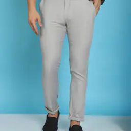 Flat-Front Trousers with Insert Pockets-image-43