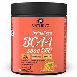 Naturyz Instantized BCAA 5000 PRO,  0.33 lb  15 Servings  Mango Orange Mix -76