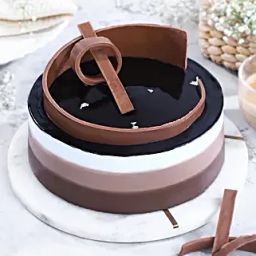 Chocolate Trio Cream Cake Half Kg-image-33