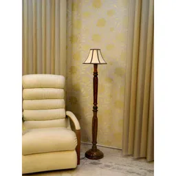 Tucasa Vintage Wooden Lamp with Stripe Conical Shade, LG-944-image-33