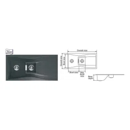 Nirali Elara WB 1-1/2 Kitchen Sink, Size: 1000x500 mm-image-71