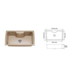 Nirali Corex Kitchen Sink, Size: 860x510 mm-image-2