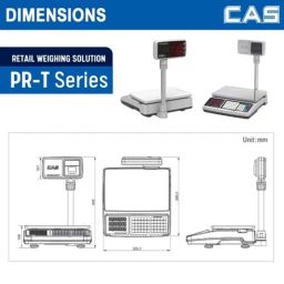 CAS 32kg 5g Digital Weighing Scale for Price Computing &a; Receipt Printing Function, PR-T image 5