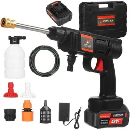 MECRAAF 48V 725psi 3lpm Cordless Portable Wireless High Pressure Washer Gun with Hose Pipe-image-8