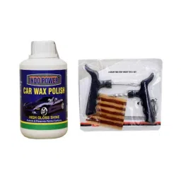 Indopower Ff607 Tubeless Smart Panchar &a; 250g High Gloss Car Wax Polish Combo, AHh609-picture-8