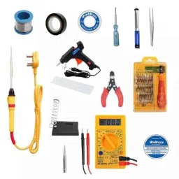 Walkers 15 Pcs Soldering Iron Kit with Mustimeter &a; Glue Gun, WKCB103-16