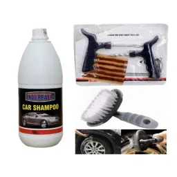Indopower Ff924 Car Shampoo, Tubeless Smart Panchar Kit, All Tyre Cleaning Brush Kit, AHh926-picture-16