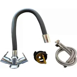 Senkiddpro Brass Chrome Finish Centre Hole Hot &a; Cold 360 Degree Adjustable Spout Basin Mixer-image-73