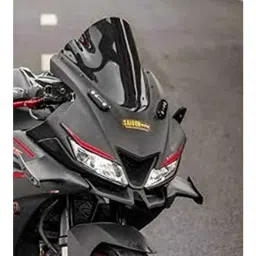 AOW Flexible and Unbreakeable Visor Glass for Yamaha R15 V3 (Black) B-41-8