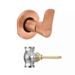 Cera Perla Stop Cock for 20 mm Pipe Line with Inner Head, F1012351AC + F4050502 (Pack of 2)-picture-0