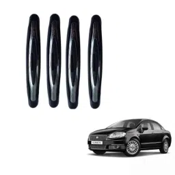 Spreadx Plastic Car Compact Black Colour Elegant Door Guard Protection Universal Type for Fiat Linea Type-1 Set Of 4 Pcs, SPR-MC15CL-picture-20