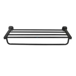 Riya 24 inch Stainless Steel J4 Black Towel Rack Hanger (Pack of 4)-picture-35