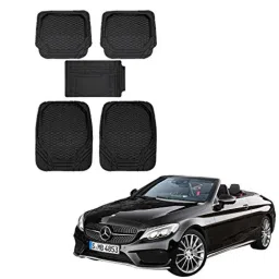 Kozdiko 8855TW 5 Pcs Rubber Black Rubber Car Mat Set for Mercedes Benz E Class Cabriolet-picture-11