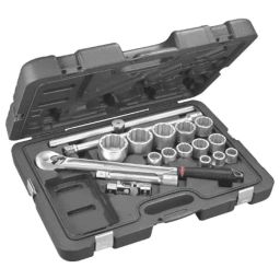 Facom 17 Pcs 3/4 inch Drive Standard Socket Set 12-Point 590 mm, KL.501-picture-37