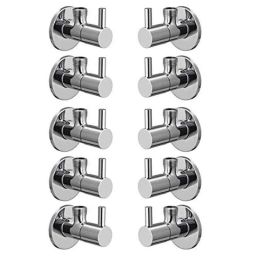 Zesta Turbo Stainless Steel Chrome Finish Angle Valve with Wall Flange (Pack of 10)-picture-35