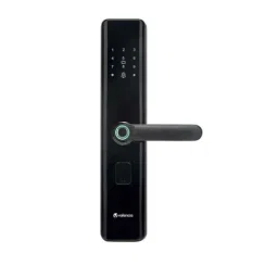 Valencia Hola Aluminium Alloy Glass Finish Black Smart Door Lock-11