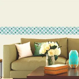 Asian Paints EzyCR8 300x10cm Bohemian Symmetry Self Adhesive Wall Border Sticker Roll, HPCA25394-picture-31