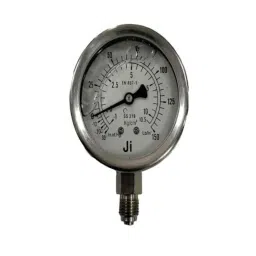 Japsin Instrumentation -1-10.6Bar Glycerin Filled Compound Gauge with Dual Scale -30 inHg 150 PSI, Connection: 1/4 inch, JI-EPG-1035-picture-28