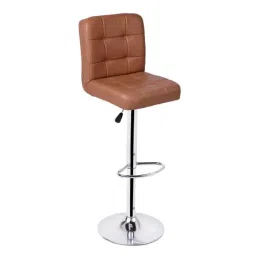 Da Urban Cadbury Beige Height Adjustable &a; Revolving Bar Stool Chair-picture-40