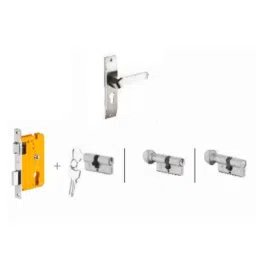 Dorset Hale HL HALE 190mm Stainless Steel Lock Set with Both 60mm Side Key Cylinder-picture-48