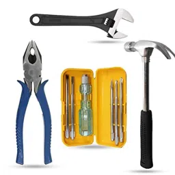 Hillgrove 8 inch Multipurpose Combination Plier, Adjustable Wrench, 5-in-1 Screwdriver &a; Claw Hammer Combo, HGCM896-33
